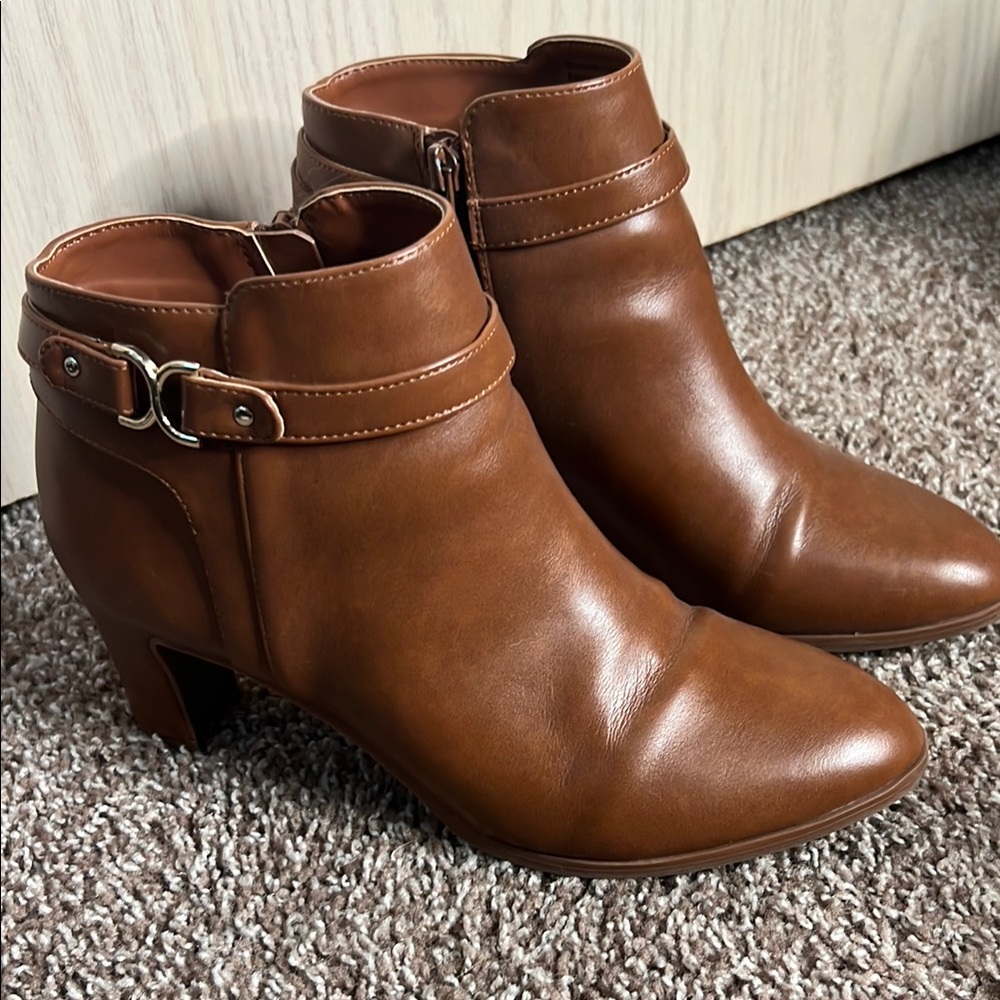 Charter Club Brown Ankle Booties